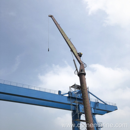 Reset Marine Crane with Fixed Boom for Ship Deck lifting crane with advanced components